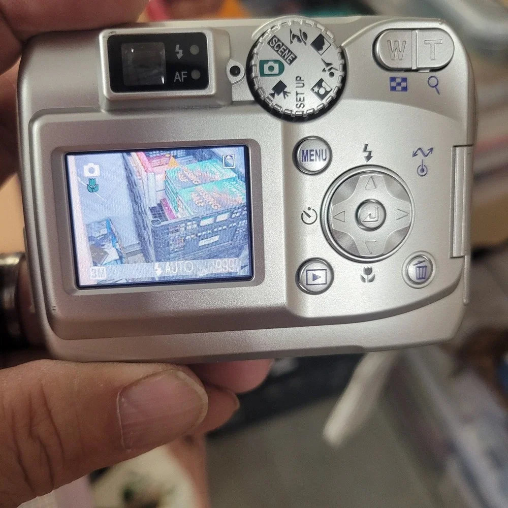 Nikon COOLPIX 3200 Digital Camera 3.2MP 3x Optical Zoom Silver With Lowepro Case